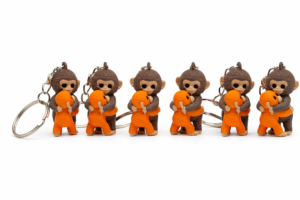 Punch Monkey Keychain