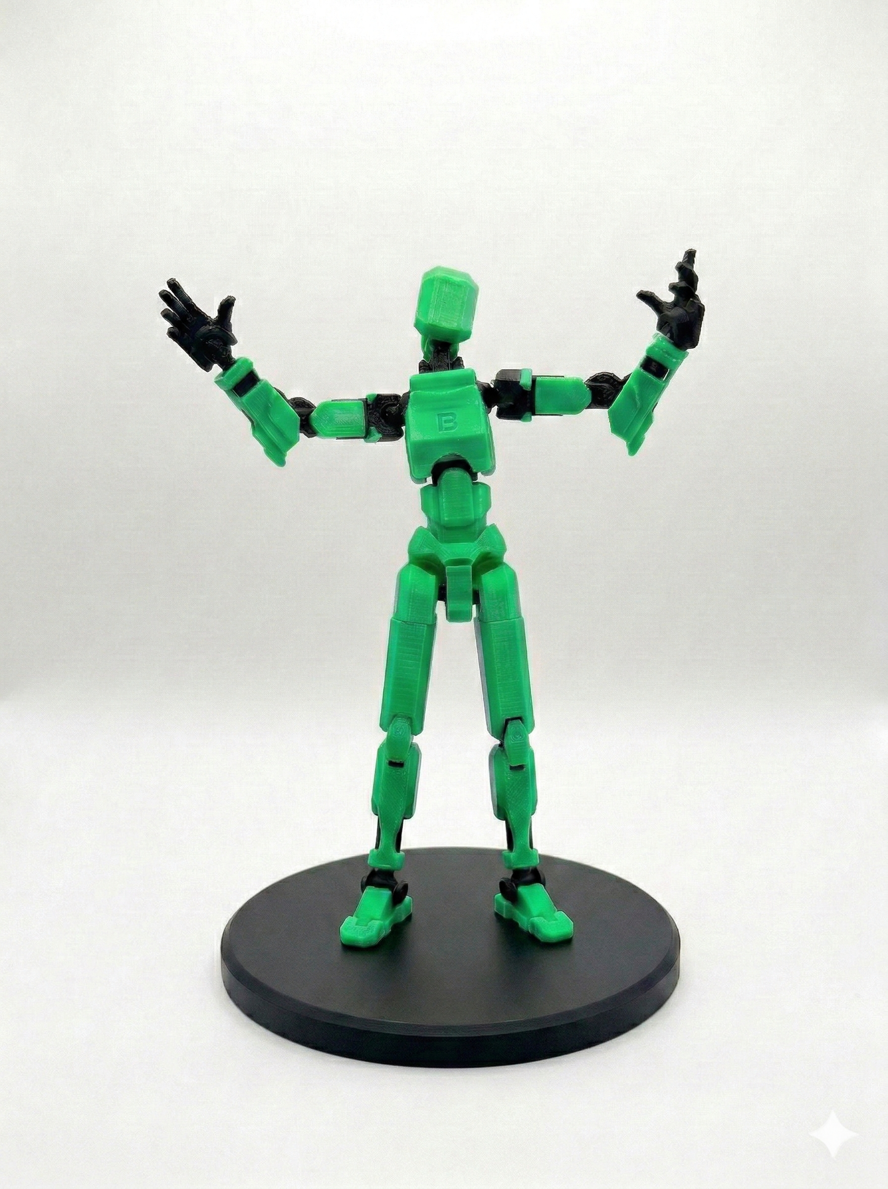 Articulated 3D Printed Dummy 13 Figure | Posable Model Toy
