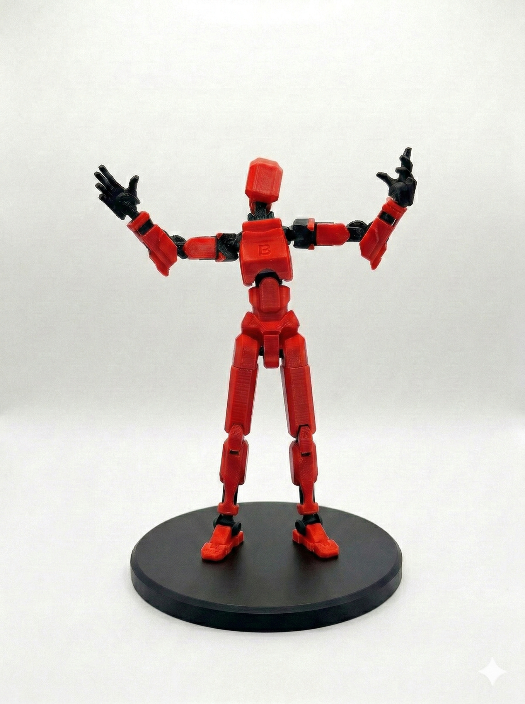 Articulated 3D Printed Dummy 13 Figure | Posable Model Toy