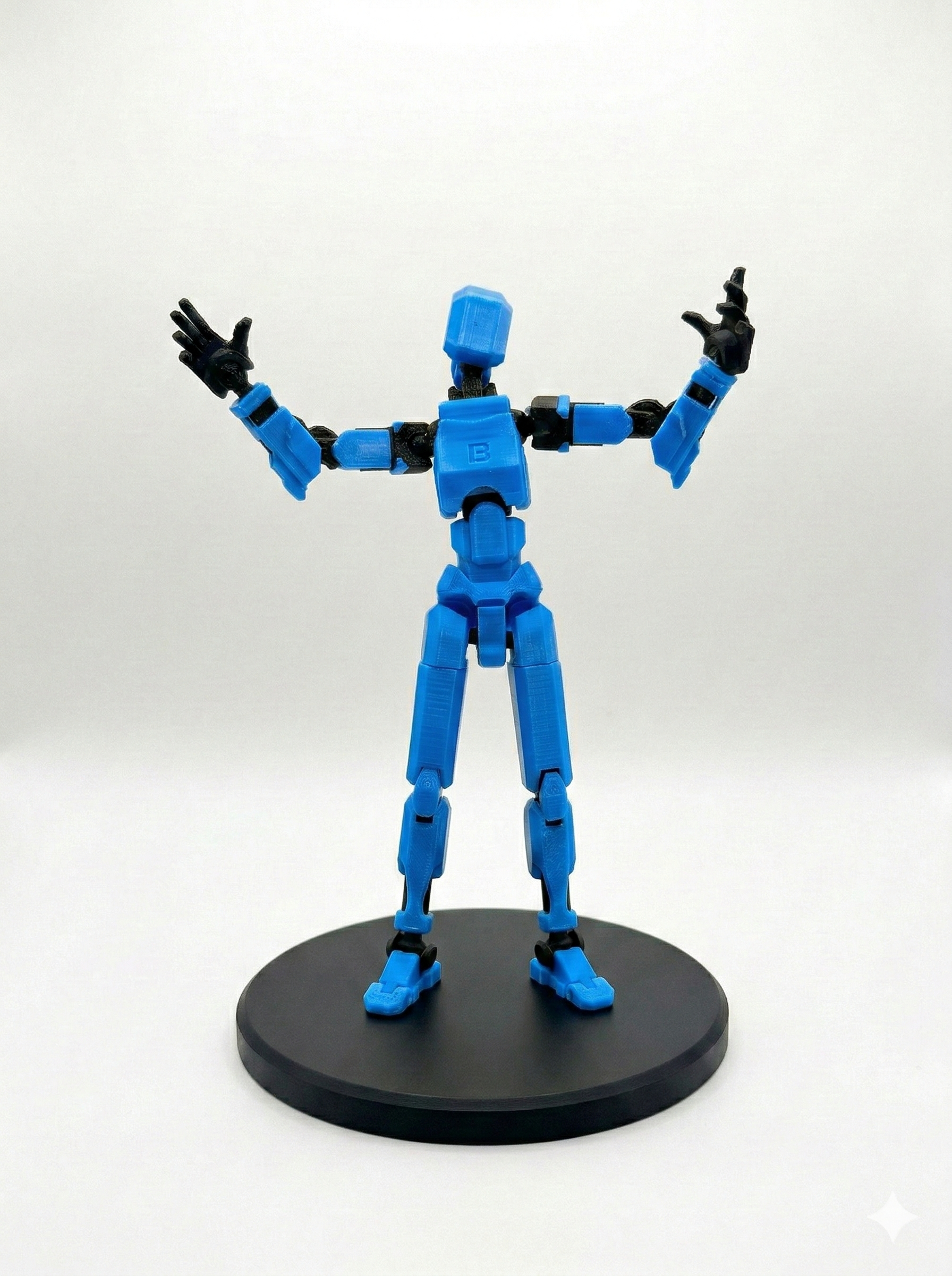 Articulated 3D Printed Dummy 13 Figure | Posable Model Toy