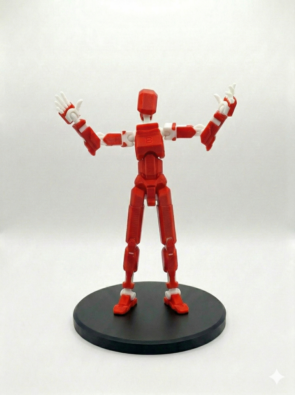 Articulated 3D Printed Dummy 13 Figure | Posable Model Toy
