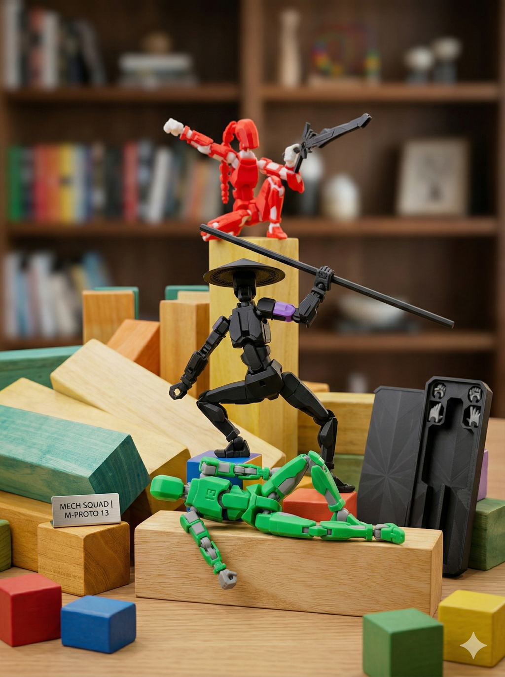 Articulated 3D Printed Dummy 13 Figure | Posable Model Toy